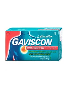 GAVISCON Extra Strength 500 Peppermint Tablets 