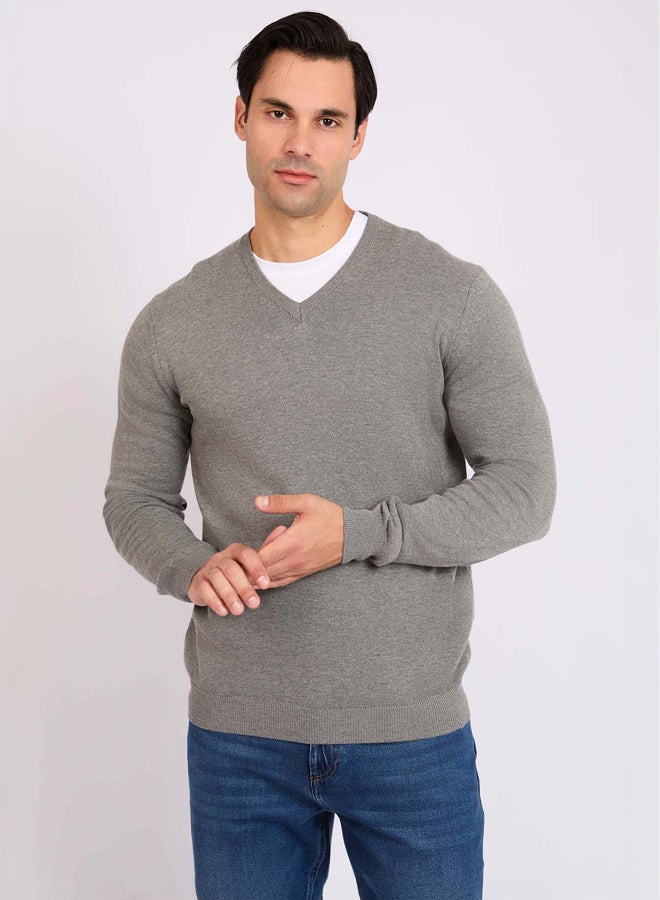 DALYDRESS Men Regular Fit Pullover - Grey - Image 2