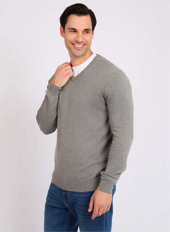 DALYDRESS Men Regular Fit Pullover - Grey - Image 3