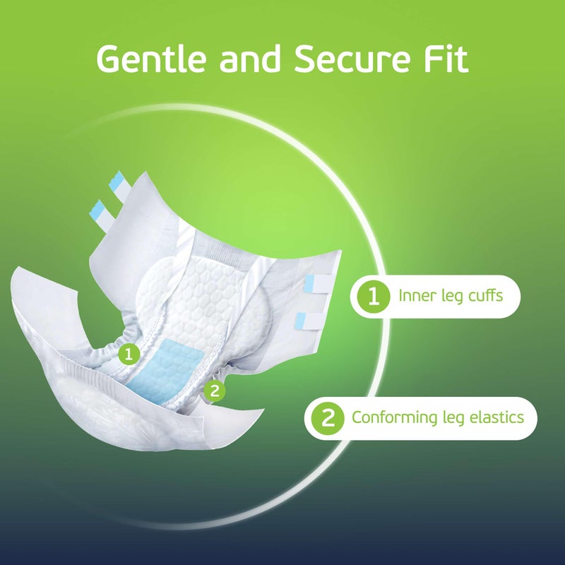 TenderGentle 4-5xl Adult Diapers for Women and Men - 8 Bariatric Disposable Briefs with Tabs and Stretchable Side Panels - 100% Breathable with Maximum Absorbency - Image 4