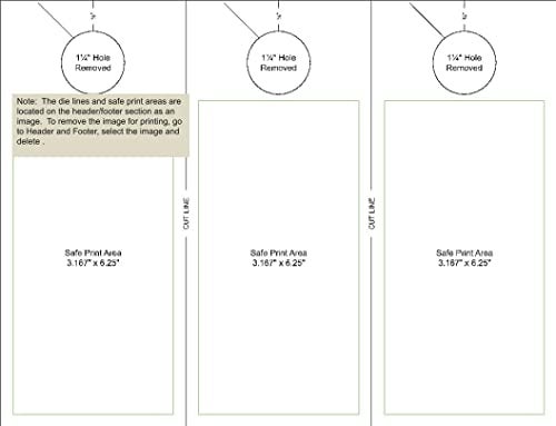 Blanks/USA Digital Door Hanger - 3.67" x 8.5", 150 Door Hangers - Image 3