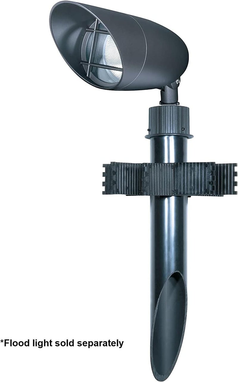 Nuvo Nuvo Lighting SF76641 3Inch by 18Inch PVC Mounting Post Die Cast Aluminum Cap Durable Outdoor Landscape Pathway Lighting Dark Bronze - Image 2