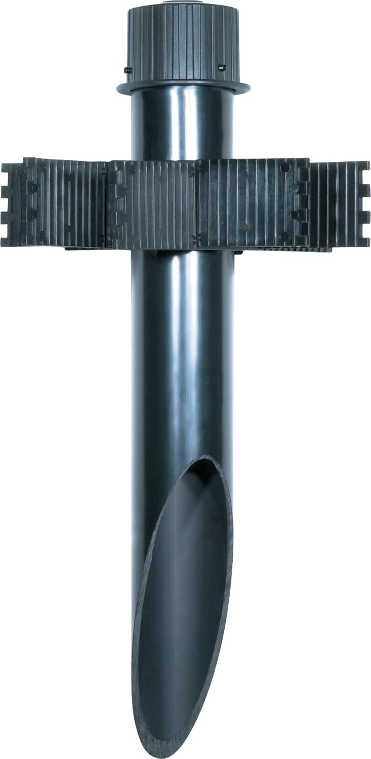 Nuvo Nuvo Lighting SF76641 3Inch by 18Inch PVC Mounting Post Die Cast Aluminum Cap Durable Outdoor Landscape Pathway Lighting Dark Bronze - Image 1
