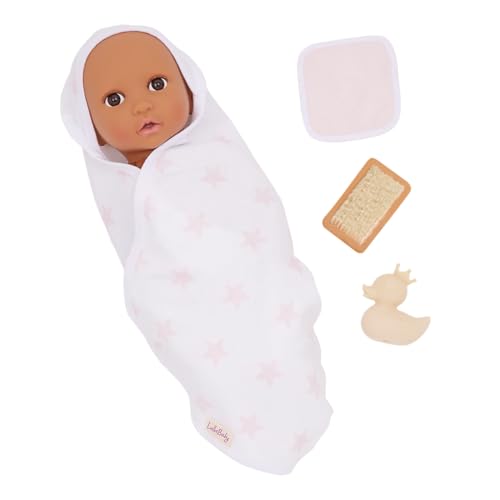 LullaBaby – 13 Pieces Fashion Set – 14-Inch Baby Doll Clothes – Pajama, Dress & Bath Accessories – Pretend Play 2+ Years– Baby Doll Clothing Set - Image 3