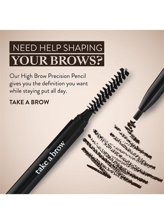 Mented Cosmetics | Eyebrow Pencil, Eyebrow Stencil, Eyebrow Brush, High Brow Pencil with Spoolie | Natural Looking Brows, All Day Wear | Cruelty-Free, Take A Brow (Black Brown) - Image 3