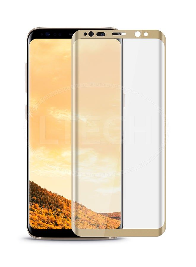 vesus 3D Tempered Glass Screen Protector For Samsung Galaxy S8 Gold