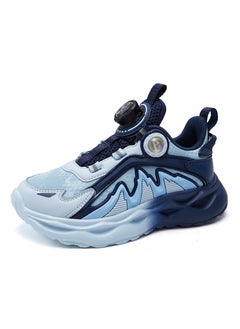 Boys 2024 Spring/Fall Mesh Sneakers Rotating Button 679牛仔蓝