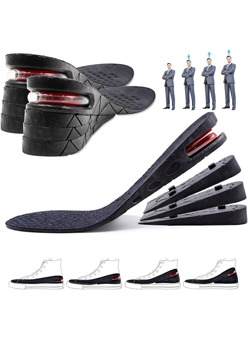 Height Increase Insoles | Unisex Height Booster | 4 Layer (3.54" / 9cm) Shoe Height Inserts for Men & Women | Height Insoles with Air Cushion | Shoe Inserts to Make You Taller - Image 1