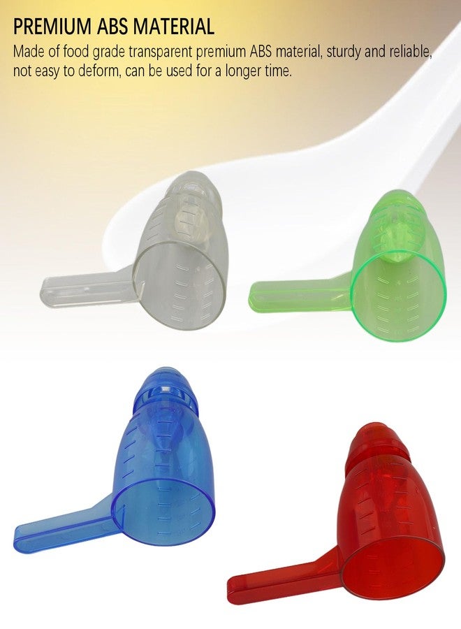 POCREATION Leveling Measuring Spoon with Funnel Design, Spill Proof Kitchen Tool, Transparent - Image 2