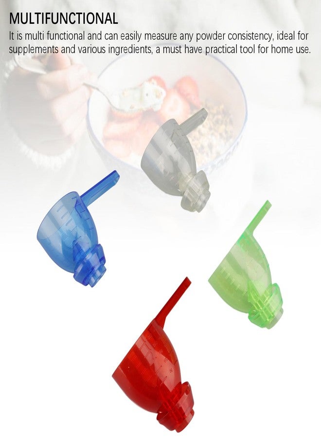 POCREATION Leveling Measuring Spoon with Funnel Design, Spill Proof Kitchen Tool, Transparent - Image 3