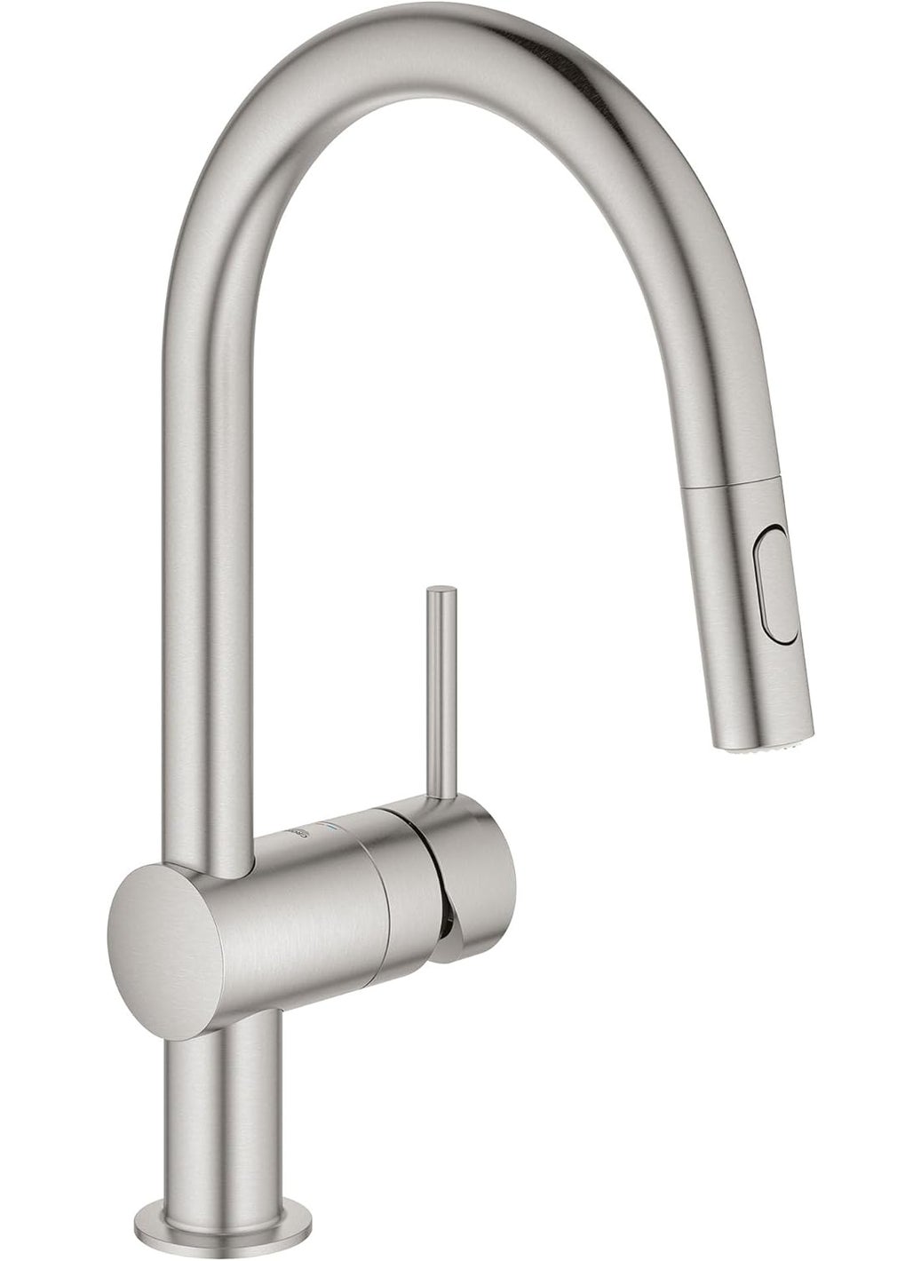 Grohe GROHE 31378DC3 Minta PullOut Kitchen Faucet with Sprayer Supersteel Stainless Steel  - Image 1