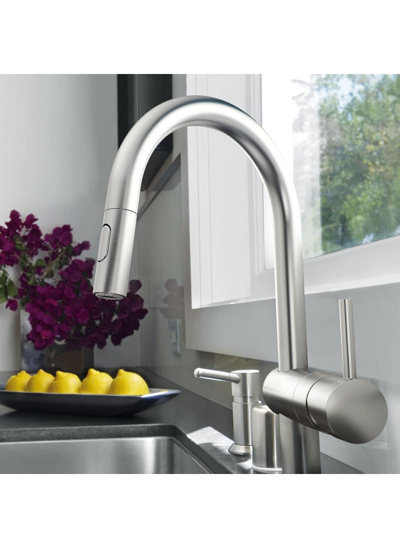 Grohe GROHE 31378DC3 Minta PullOut Kitchen Faucet with Sprayer Supersteel Stainless Steel  - Image 2