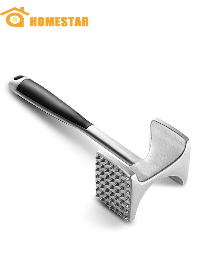 HOMESTAR Meat Tenderizer Hammer with Comfortable-Grip Handle, Dual-side Mallet for Kitchen, Heavy Duty Pounder For Tenderizing Steak, Beef and Fish - Image 1