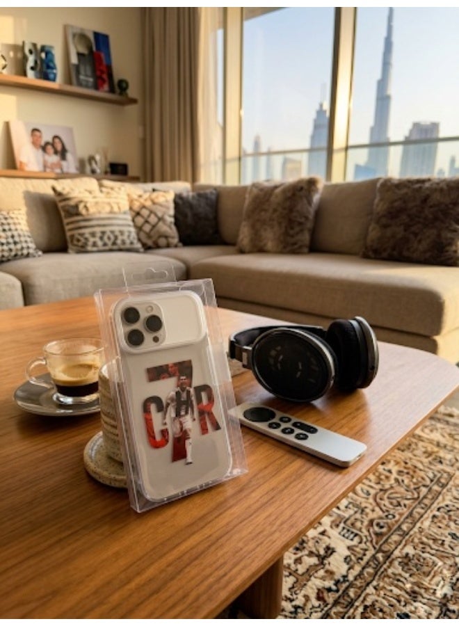 سي ار7 حافظة هاتف بتصميم قميص كريستيانو رونالدو لهاتف iPhone 17 Pro Max - حماية متينة - Image 5