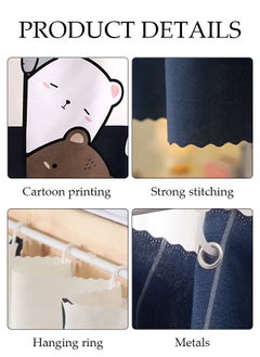 DUNISO Blackout Bottom Bunk Bed Curtains Dormitory Room Lightproof Decorative Roommate Privacy Cover Canopy Photo Background Decor Backdrop Blackout Curtain 2 Panels  - Image 2