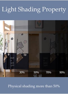 DUNISO Blackout Bottom Bunk Bed Curtains Dormitory Room Lightproof Decorative Roommate Privacy Cover Canopy Photo Background Decor Backdrop Blackout Curtain 2 Panels  - Image 3