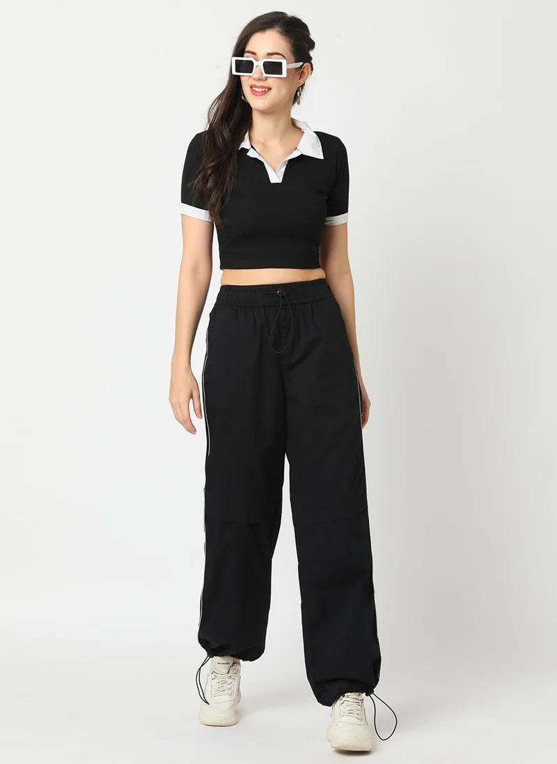 globus Globus Women Relaxed Mid-Rise Loose Fit Trousers