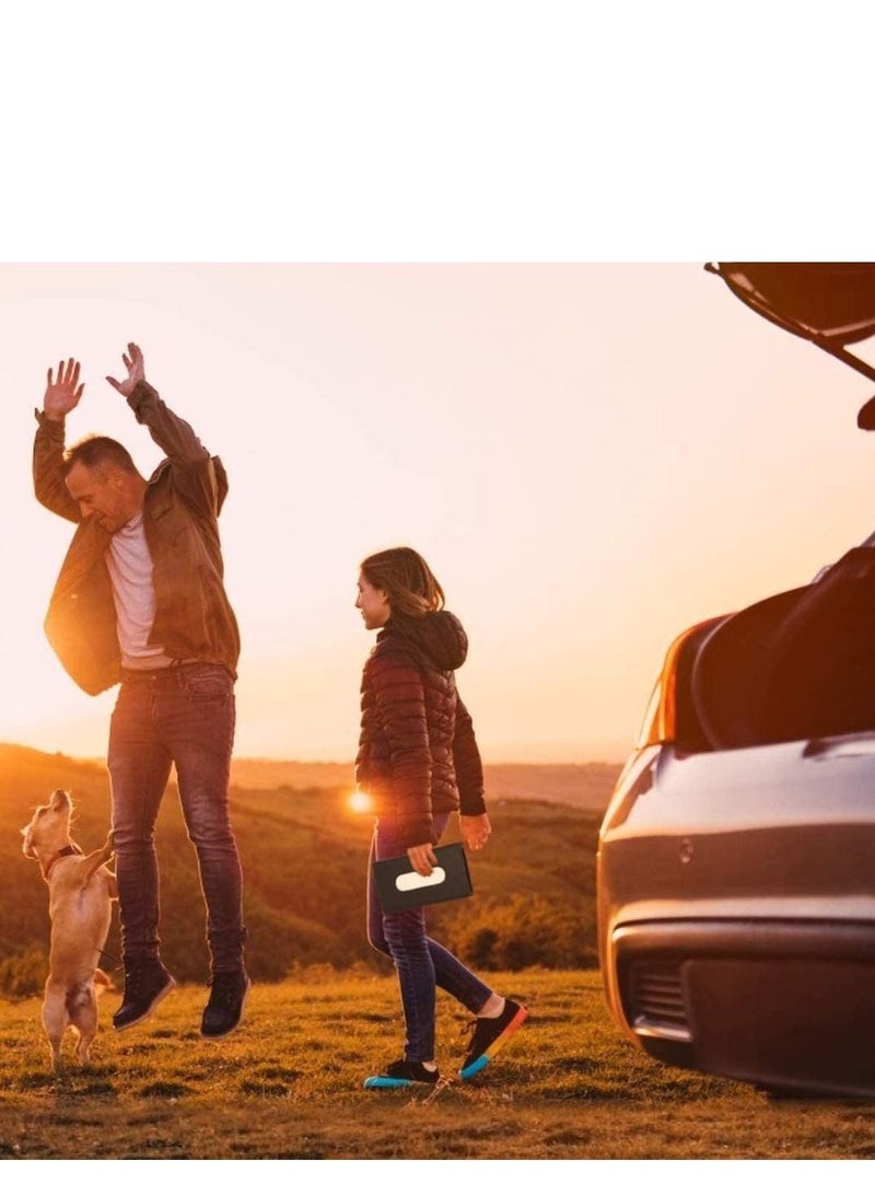 SYOSI Car Tissue Holder, Sun Visor Napkin PU Leather Paper Towel Case Holder for Seat Back/Vehicle Side Door - Image 5