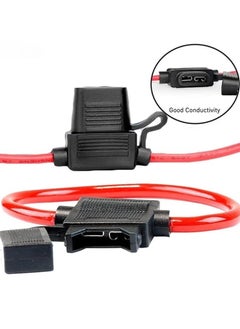 SOLDOUT 2 PCS Car Fuse Holder Waterproof Mini Blade Adapter Splash-proof Box for 12V 30A in Line Cutoff Switch Socket Damp Proof Fuse Socket (Pack of 2)  - Image 2
