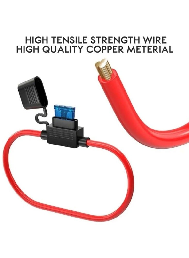 SOLDOUT 2 PCS Car Fuse Holder Waterproof Mini Blade Adapter Splash-proof Box for 12V 30A in Line Cutoff Switch Socket Damp Proof Fuse Socket (Pack of 2) - Image 5