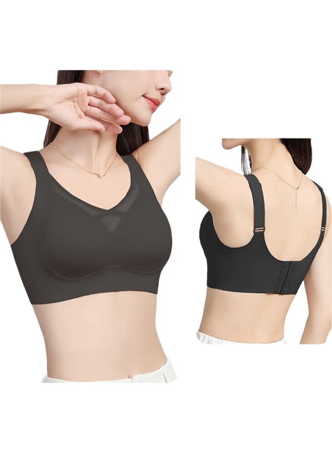 GRACEWELL Seamless Bra For Women, Minimizing For Large Push-Up, Sports, Wireless, Side Support, Full Coverage, Thin Style Brassiere - Image 2