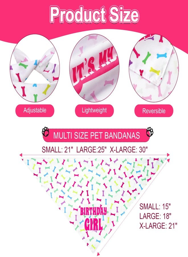 منديل عيد ميلاد للكلاب من أغرون، وردي، مقاس كبير، قطعة واحدة، وشاح عظام ملون بنمطين، مريلة مثلثة متينة قابلة للعكس للجراء والحيوانات الأليفة - Image 3