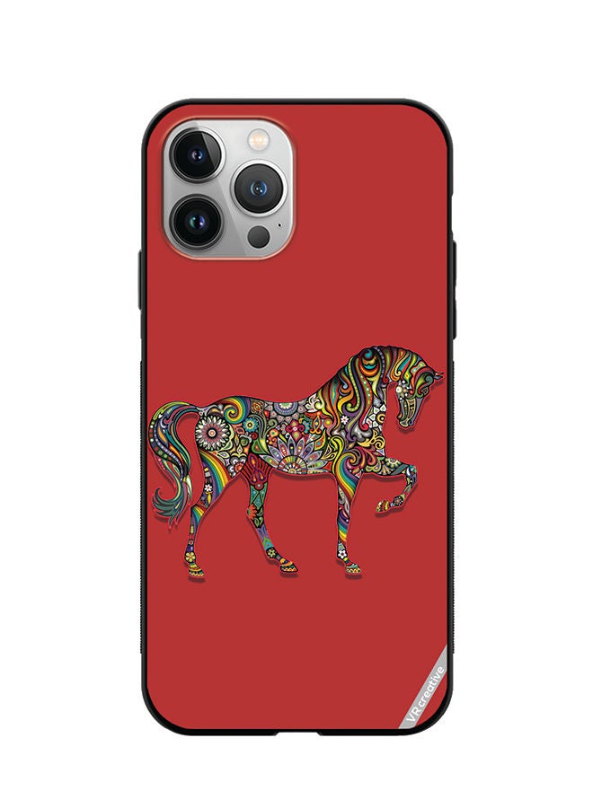 VR CREATIVE Protective Case Cover For Apple iPhone 11 Pro Max Horse Design Multicolour - Image 1