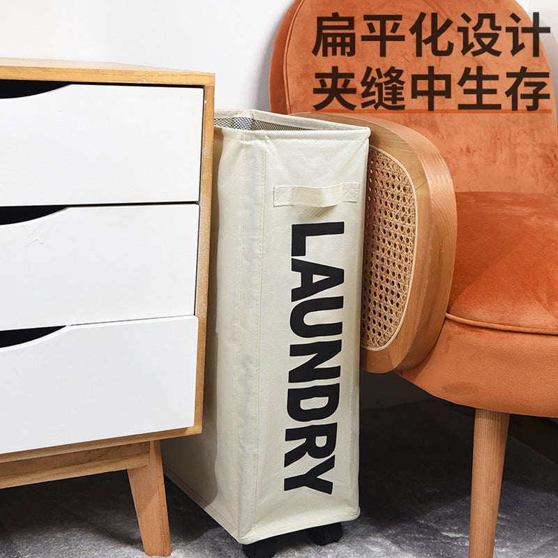 Fabric Dirty Clothes Basket Single-Compartment Clothes Sundries Storage Box Mesh Frame Storage Bag Household Supplies Dirty Clothes Basket - Image 2