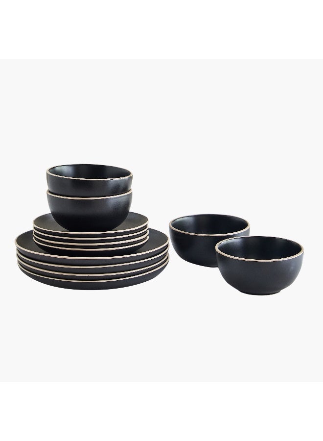 Home Box Eleganza 12-Piece Glaze Dinner Set - Serves 4  - Image 4