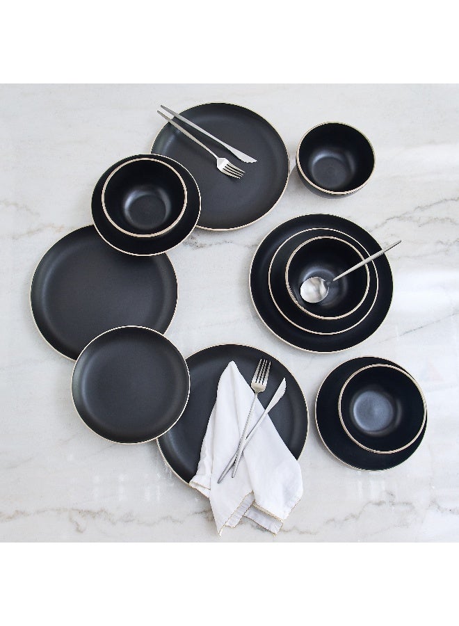 Home Box Eleganza 12-Piece Glaze Dinner Set - Serves 4  - Image 1