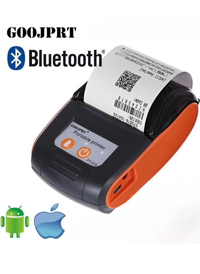 GOOJPRT - Portable Thermal Printer Handheld 58mm Receipt Printer for Retail Stores Restaurants Factories Logistics - Image 1