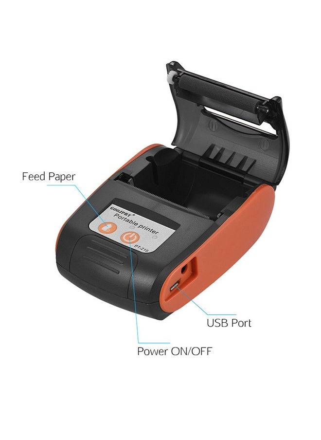 GOOJPRT - Portable Thermal Printer Handheld 58mm Receipt Printer for Retail Stores Restaurants Factories Logistics - Image 1