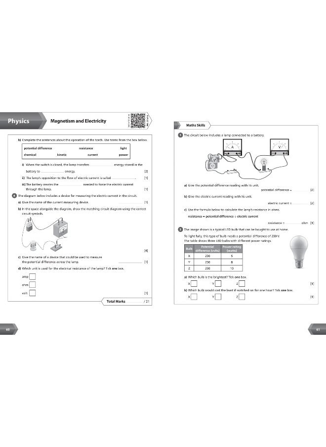 KS3 Science Year 8 Workbook: Practice questions covering all KS3 Science Year 8 curriculum topics