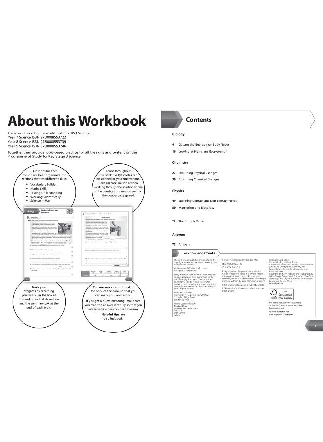 KS3 Science Year 8 Workbook: Practice questions covering all KS3 Science Year 8 curriculum topics  - Image 3