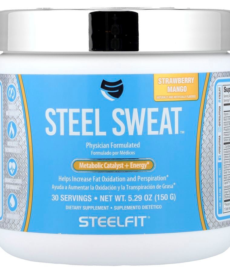 Steel Sweat™ Metabolic Catalyst + Energy Strawberry Mango 5.29 oz (150 g)
