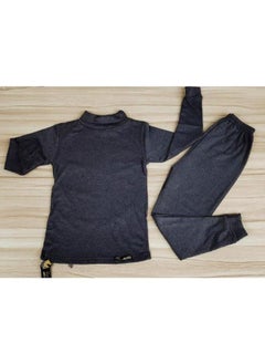 Children's thermal underwear, warmer for children boys and girls, pajama set made of shredded material and lined with a soft fleece inner lining for cold weather, Dark gray - pzsku/Z2F6E31147F5BCCBB9CB9Z/45/_/1700937786/a45846e9-6e85-4c37-9bd9-faf98fd05060