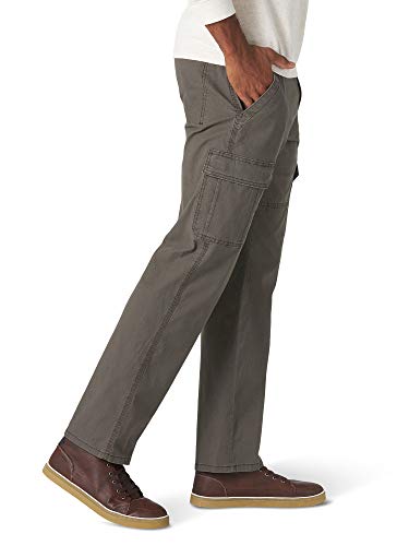 Wrangler Authentics Relaxed Fit Stretch Cargo Pant, Olive Drab, 33W x 30L - Image 4
