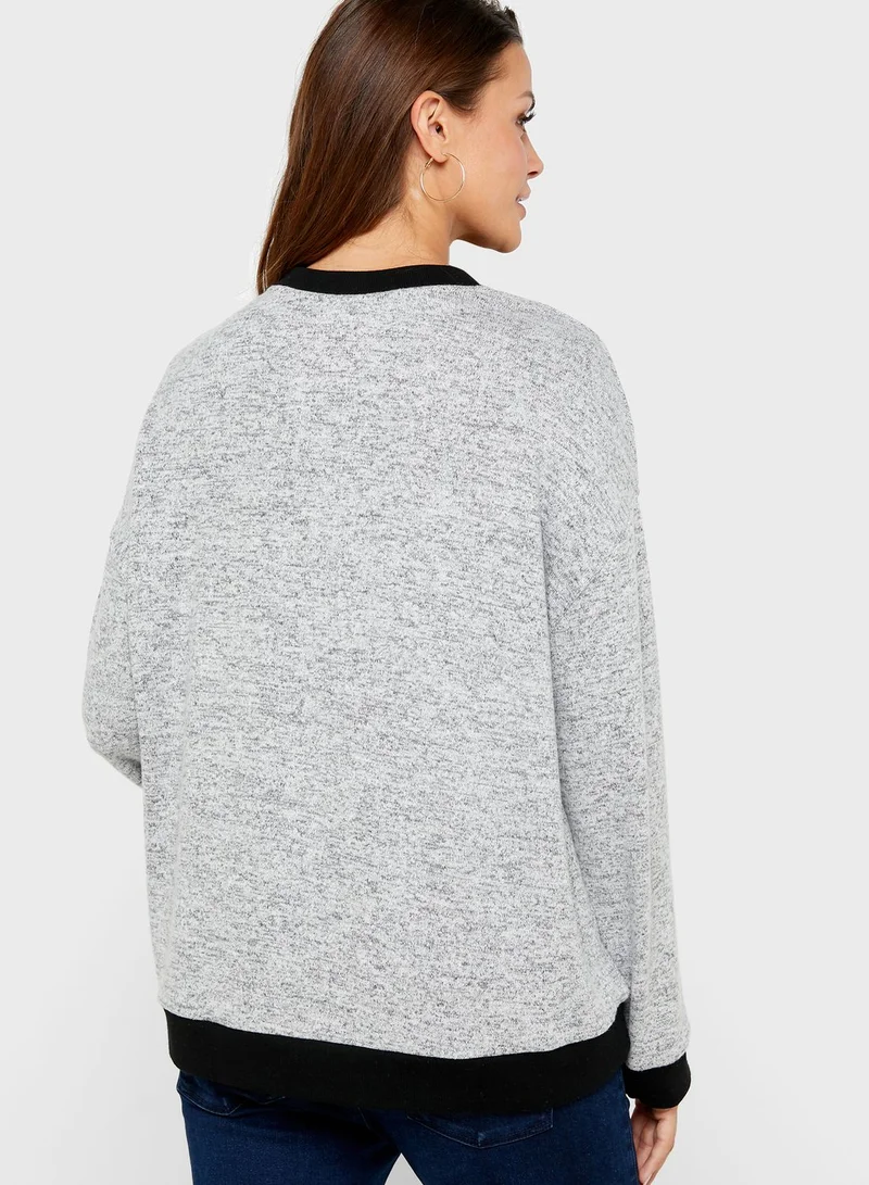 Topshop Maternity Crew Neck Sweatshirt