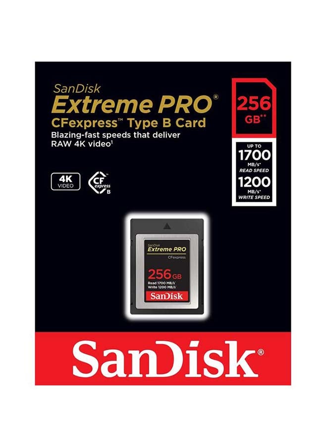 sandisk Extreme PRO CFexpress Card Type B,UHS-I, Read Speed 100 MBps, Write 90 MBps, SDCFE-256G-GN4NN - Image 4