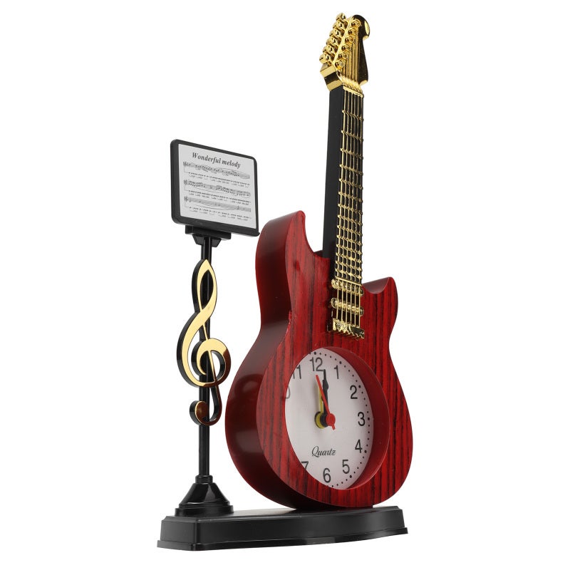 Violin Alarm Clock Desktop Music Themed Clock With Loud Sound Accurate Time - Elegant Creative Decorative Alarm Clock for Musicians Home Office - Image 4