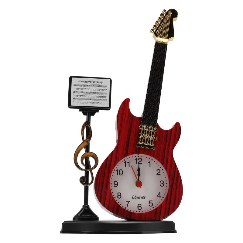Violin Alarm Clock Desktop Music Themed Clock With Loud Sound Accurate Time - Elegant Creative Decorative Alarm Clock for Musicians Home Office - Image 1