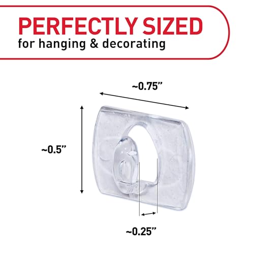 Command Indoor Mini Light Clips, Damage Free Hanging Christmas Light Clips, Mini Wall Clips for Hanging Indoor Christmas Decorations, Lights and Cables, 45 Clear Clips and 54 Command Strips - Image 2
