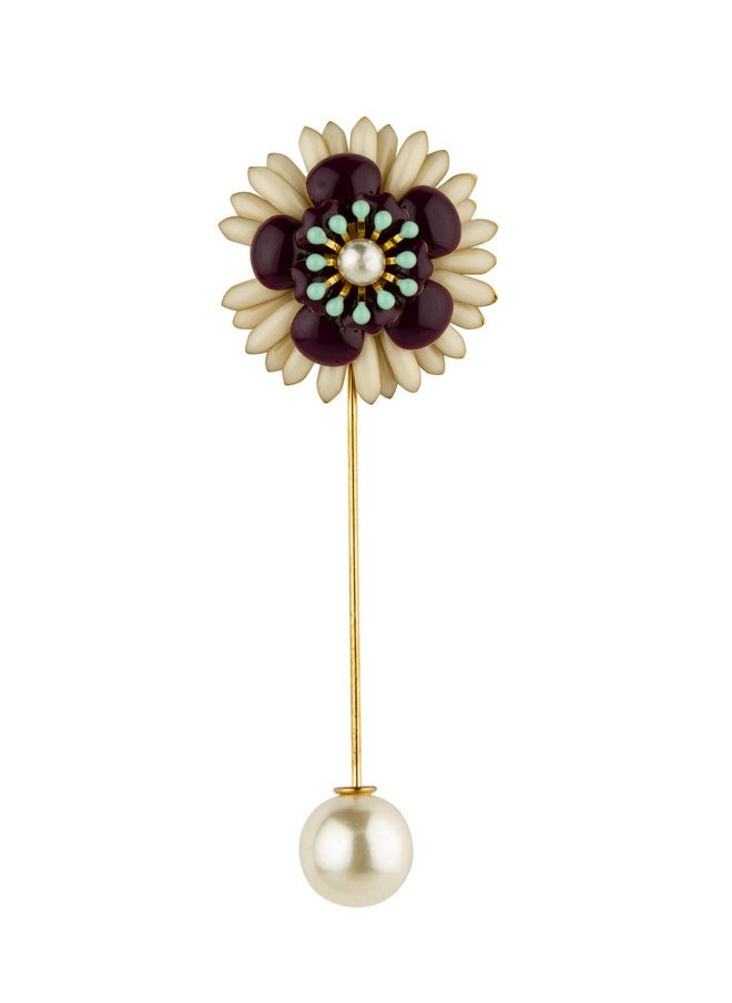 Knighthood Flower with Pearl Detailing Lapel Pin - pzsku/Z2F6E95A0F6B157169D49Z/45/_/1741329967/4bafdbea-9f51-4912-bd72-2338dc9dc1ee