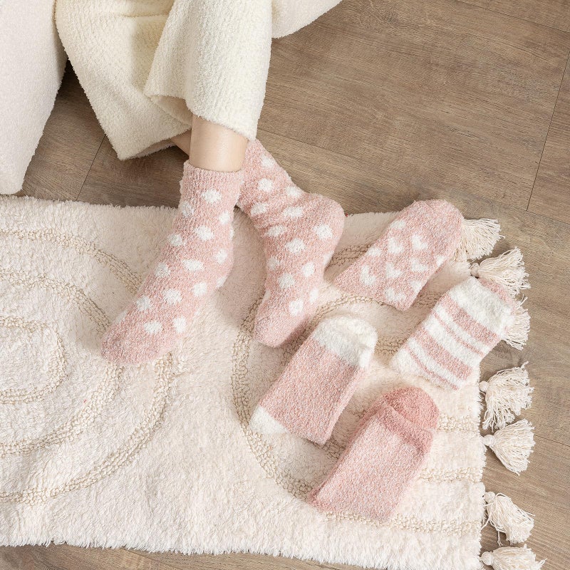 Tavaleu Fuzzy Socks for Women, Winter Soft Fluffy Socks Women, Warm Cozy Sock Home Sleeping Slipper Sock - Image 2
