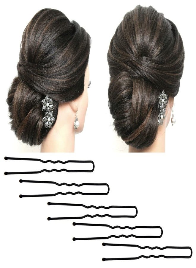 Myynti Black Metal U-Shape Bobby Pins Wedding Bridal Hair Style Hairdressing Bun Updo Long Hair Pins for Women Salon 12 CM (100 Pieces) - Image 5