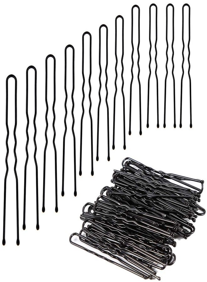 Myynti Black Metal U-Shape Bobby Pins Wedding Bridal Hair Style Hairdressing Bun Updo Long Hair Pins for Women Salon 12 CM (100 Pieces) - Image 1