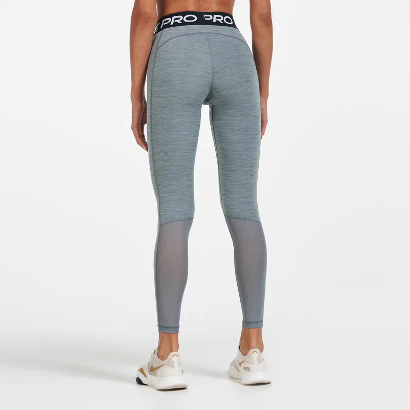 Nike Women's Pro Mid-Rise Mesh-Panelled Leggings