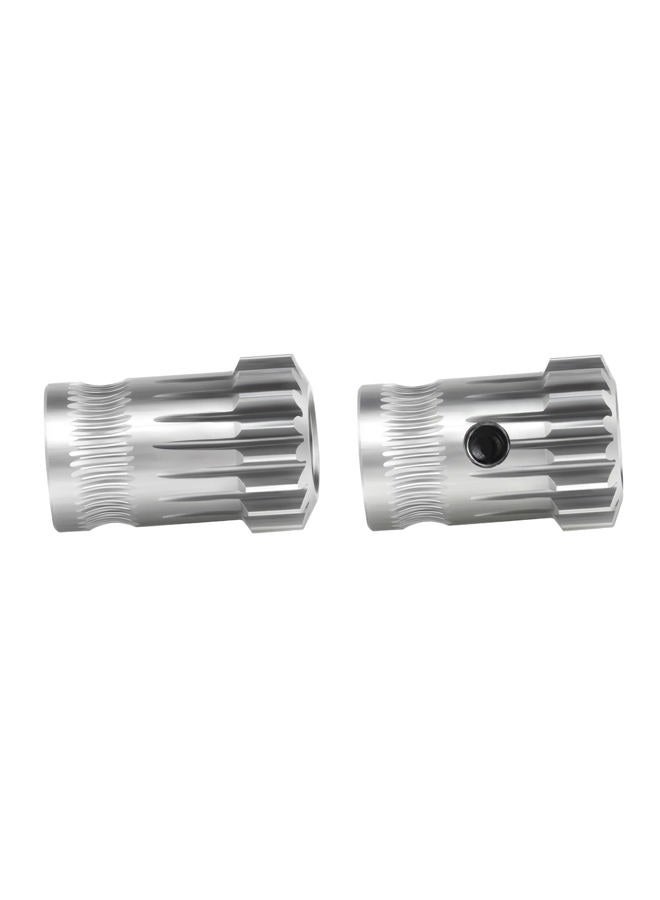 UniTak3D Dual Drive Extruder Gear Replacement Stainless Steel Extrusion Wheels for,Ender 3 V2,Ender 3 Pro,Ender 3,Prusa i3 MK2/MK3 3D Printer Double Geared Extruders - Image 5
