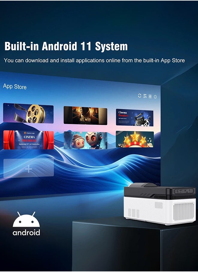 ديقيساند جهاز عرض HY450 فائق المدى قصير المدى، يدعم دقة 8K و4K و1080P، Allwinner H716 BT5.4، جهاز عرض صوتي بتركيز إلكتروني تلقائي للتصحيح، مناسب للسينما المنزلية والألعاب والمكتب  - Image 5