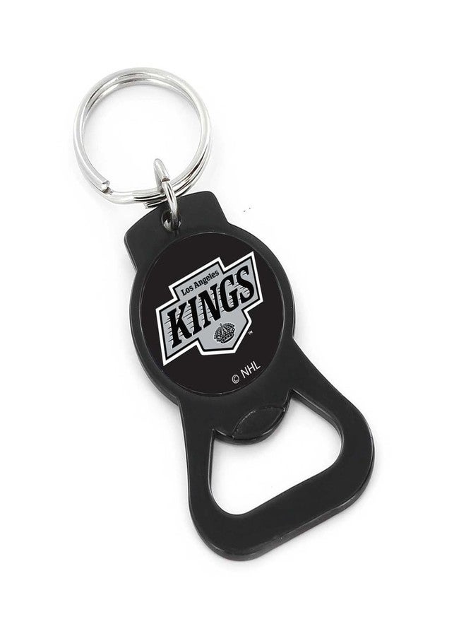 aminco NHL Black Bottle Opener Metal Keychain (Los Angeles Kings)